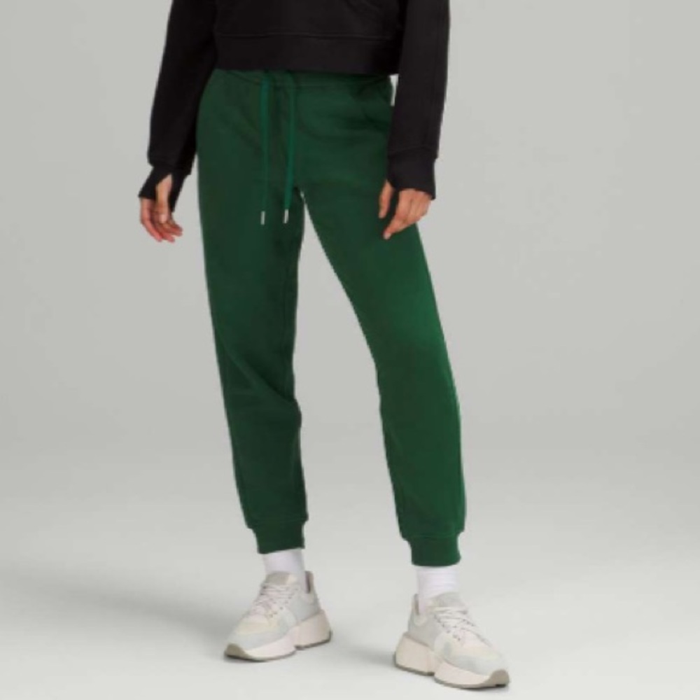 Lululemon Athletica Scuba High-Rise Jogger Everglade Light Cotton Terry Size 4